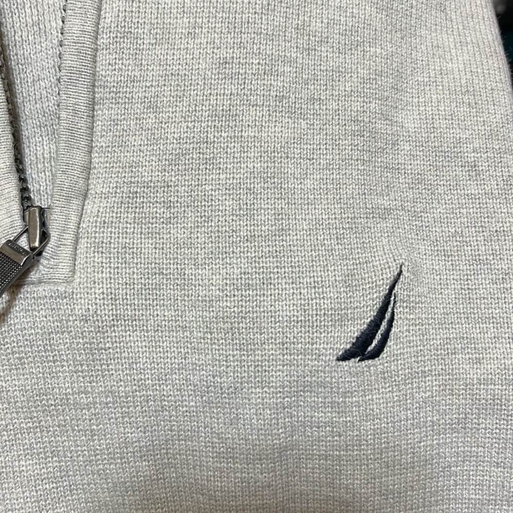 EUC Nautica mock neck 1/4 zip sweater - Picture 15 of 15